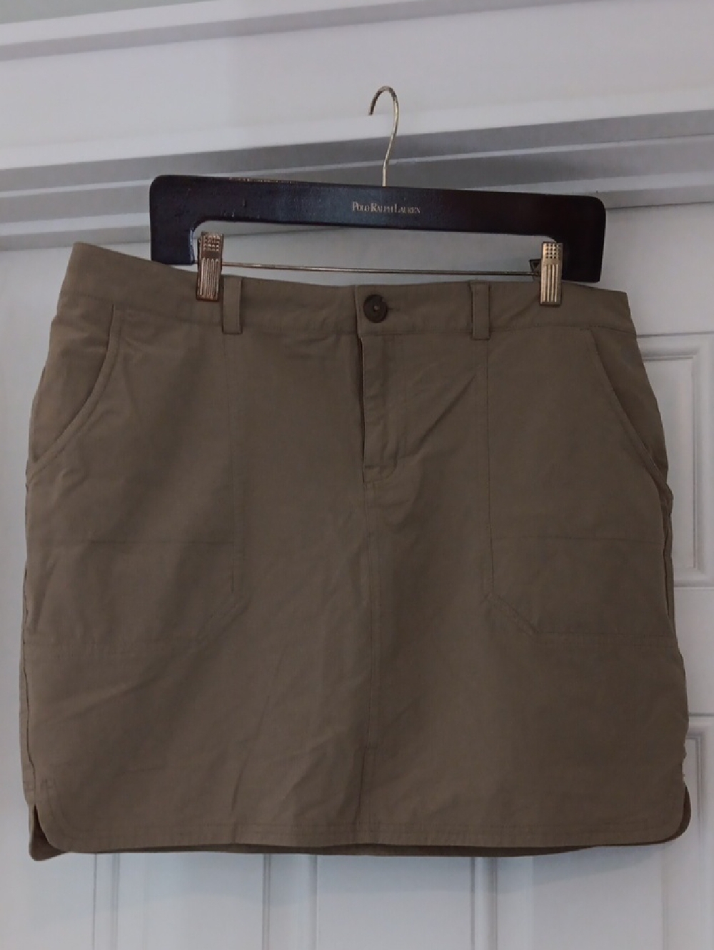 Eastern Mountain Sports Olive Khaki Mini Skort